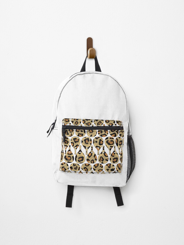 Thumbnail 1 of 3, Backpack, Leopard Racket Pattern designed and sold by GVibezPadel.
