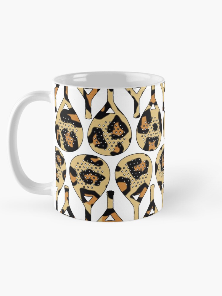 Thumbnail 5 of 6, Coffee Mug, Leopard Racket Pattern designed and sold by GVibezPadel.