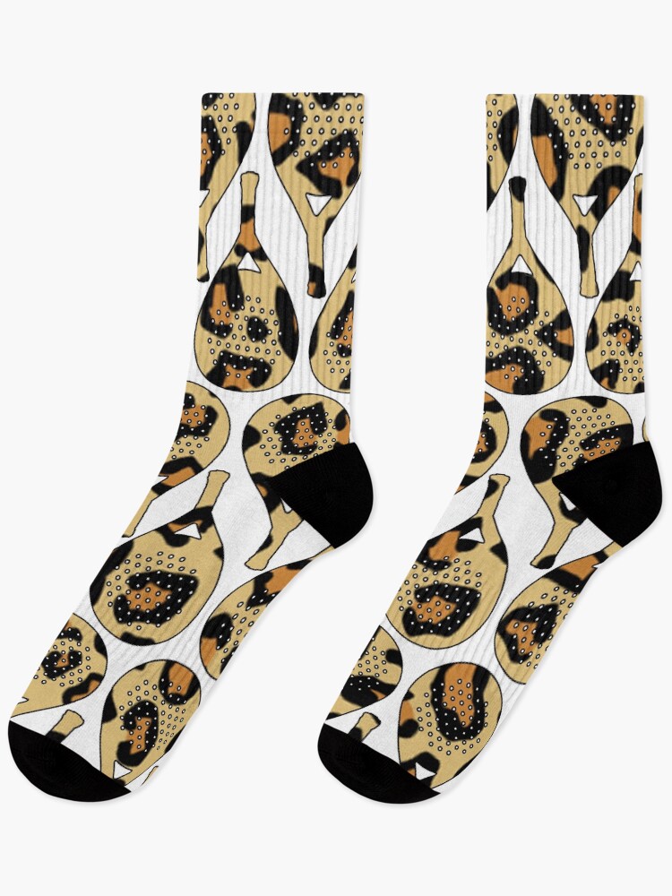 Thumbnail 1 of 5, Socks, Leopard Racket Pattern  designed and sold by GVibezPadel.