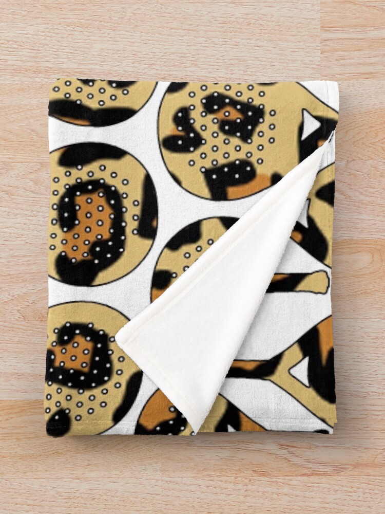 Thumbnail 3 of 6, Throw Blanket, Leopard Racket Pattern  designed and sold by GVibezPadel.