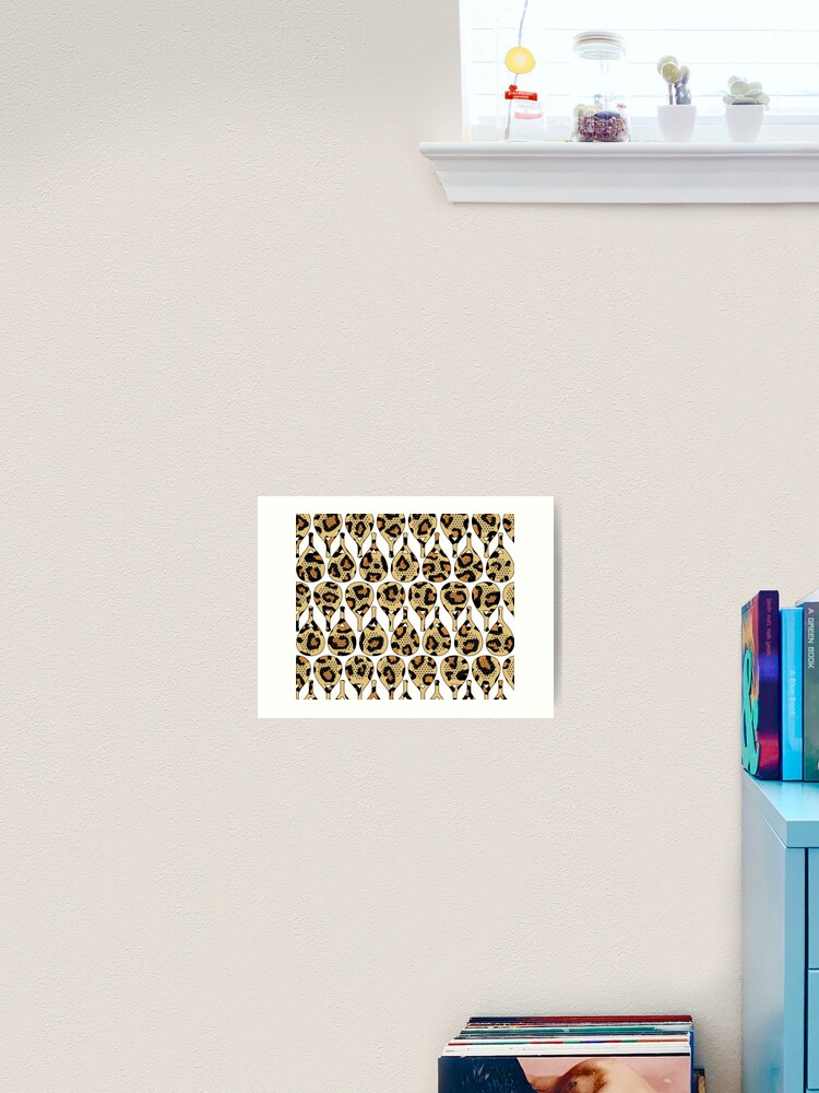 Thumbnail 2 of 3, Art Print, Leopard Racket Pattern designed and sold by GVibezPadel.
