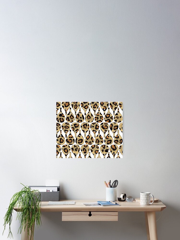 Thumbnail 2 of 3, Poster, Leopard Racket Pattern  designed and sold by GVibezPadel.