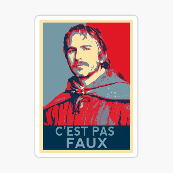 Kaamelott - Perceval Hope Style - C'est pas faux Sticker