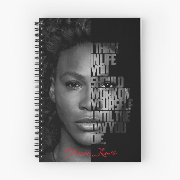 Item preview, Black and white Serena Williams quote poster designed and sold by Enea Kelo.