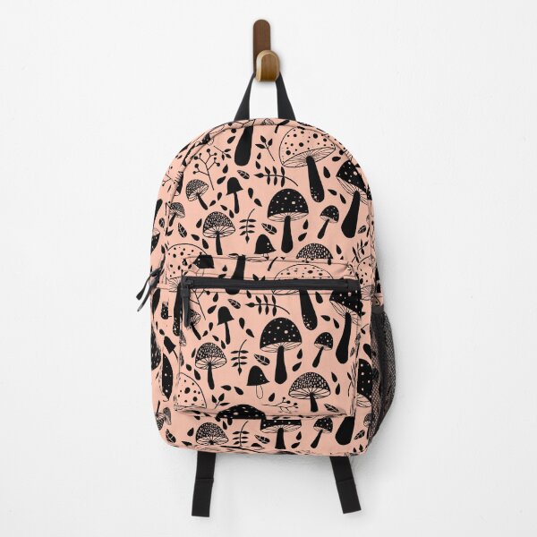 Item preview, Shrooms! Mushroom pattern | Black and Pink designed and sold by Beccy Jackson.
