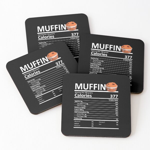Item preview, Muffin Nutritional Value Funny Festive Holiday designed and sold by fatamyfan1.