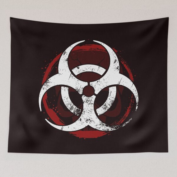 Item preview, Biohazard symbol - Skull background designed and sold by zachholmbergart.