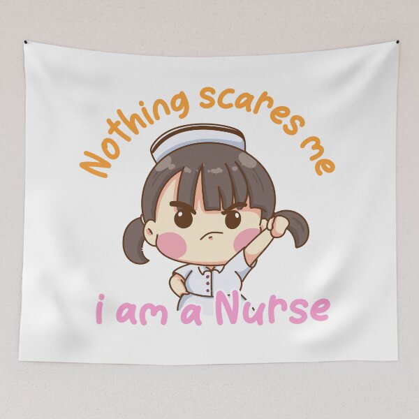 Item preview, Nothing scares me i am a Nurse designed and sold by Blaacklight.
