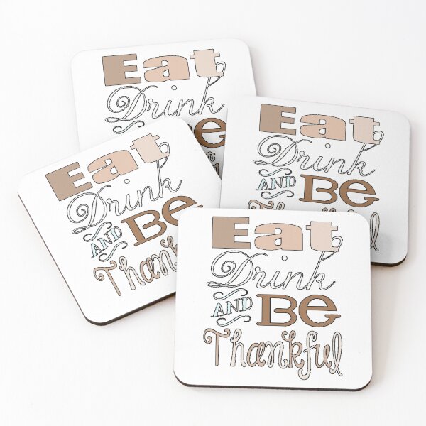 Item preview, Thanksgiving | Eat, drink and be thankful designed and sold by Swirlstache.