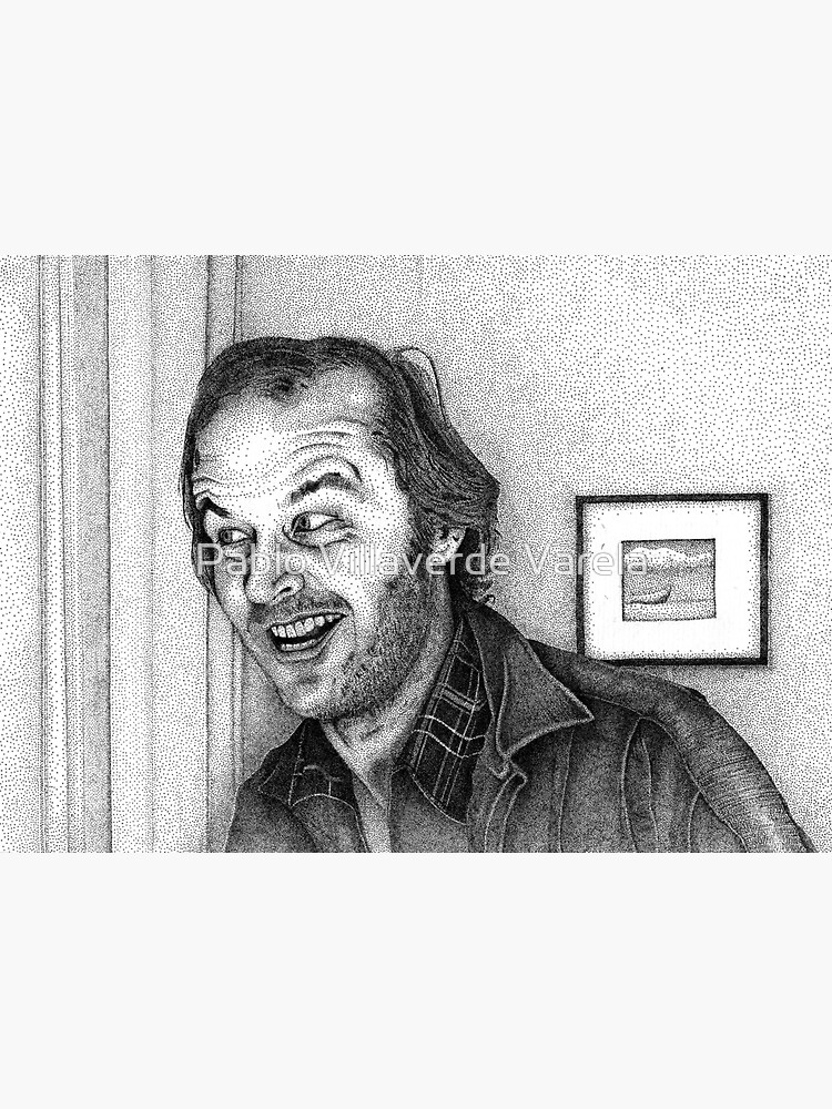 "Jack Torrance (Jack Nicholson) Stippling Art" Sticker for Sale by