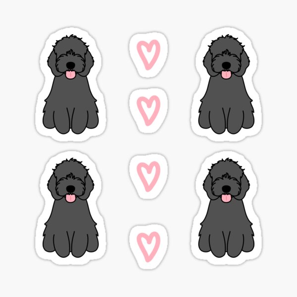 Item preview, Love Black Cockapoo Cavapoo Cavoodle Dog designed and sold by Lulupainting.