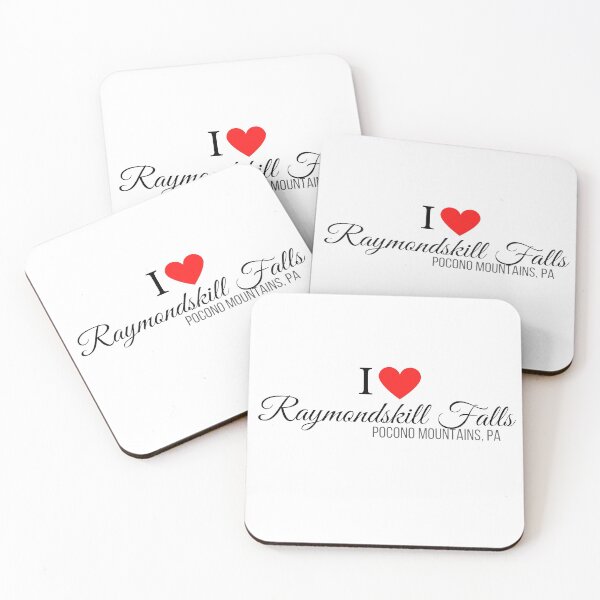 Item preview, I Heart Raymondskill Falls, Pocono Mountains, PA, black text designed and sold by Rabbitti.