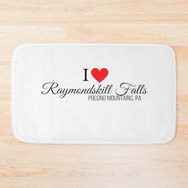 Item preview, I Heart Raymondskill Falls, Pocono Mountains, PA, black text designed and sold by Rabbitti.
