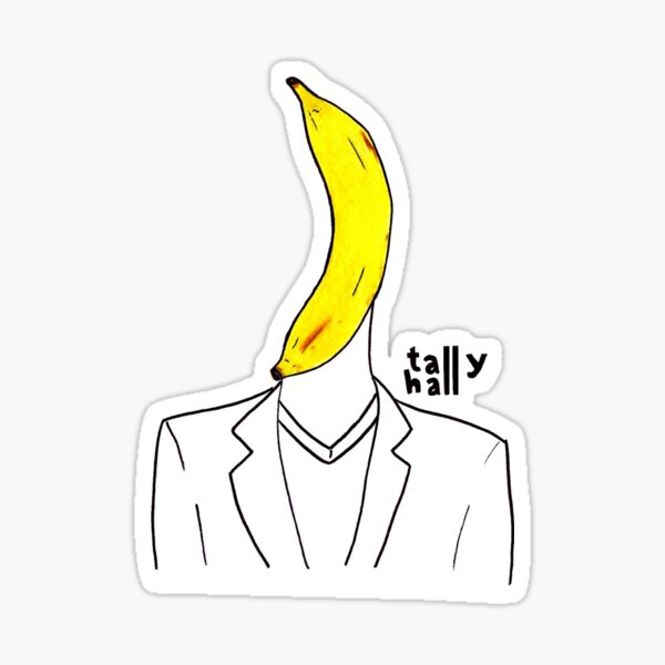 "Banana Man " Sticker for Sale by lusavy Redbubble
