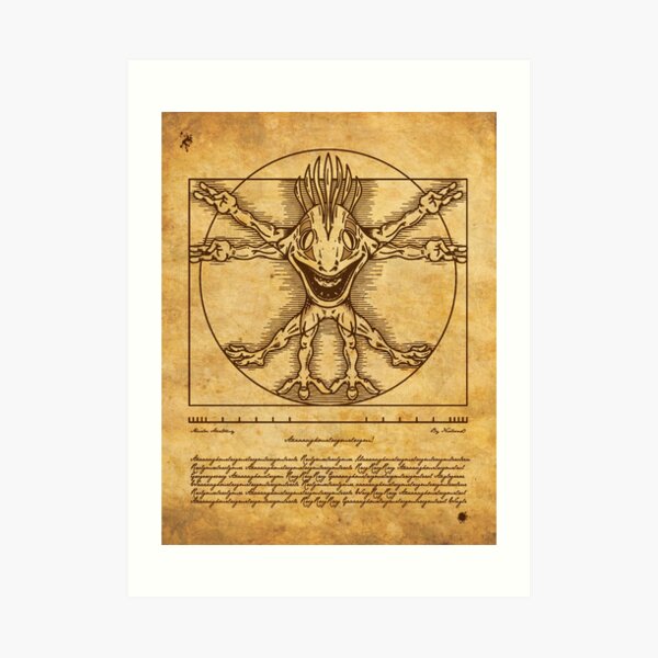 Vitruvian Murloc Art Print
