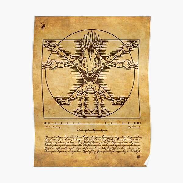 Murloc de Vitruve Poster