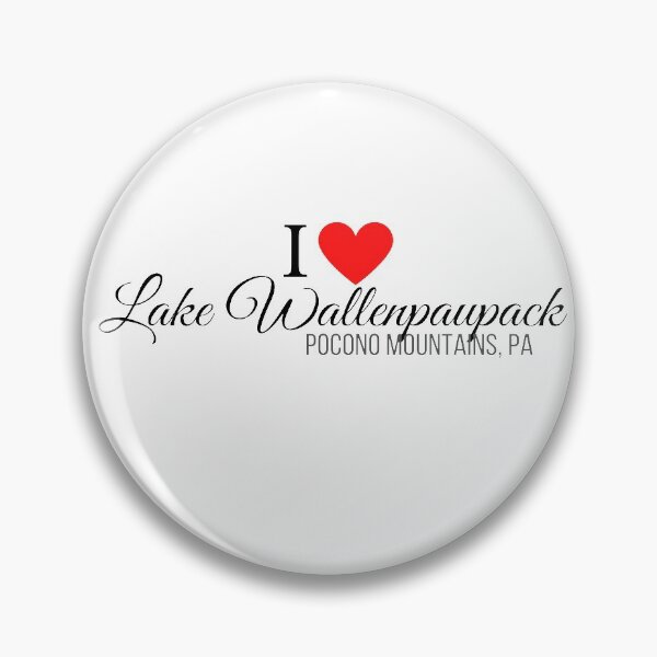 Item preview, I Heart Lake Wallenpaupack, Pocono Mountains, PA, black text designed and sold by Rabbitti.