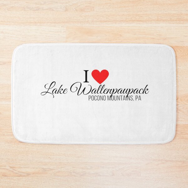 Item preview, I Heart Lake Wallenpaupack, Pocono Mountains, PA, black text designed and sold by Rabbitti.