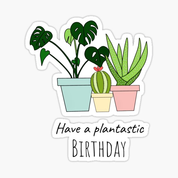 Plant Mom Birthday Stickers Redbubble