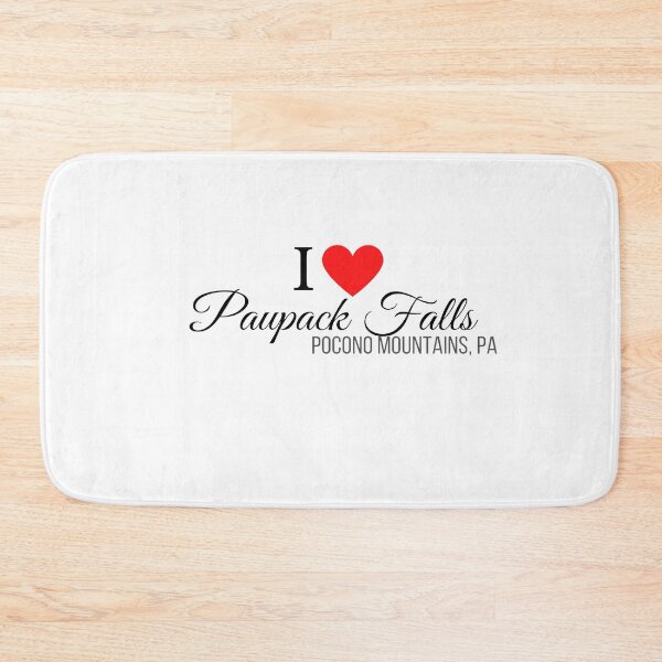 Item preview, I Heart Paupack Falls, Pocono Mountains, PA, black text designed and sold by Rabbitti.