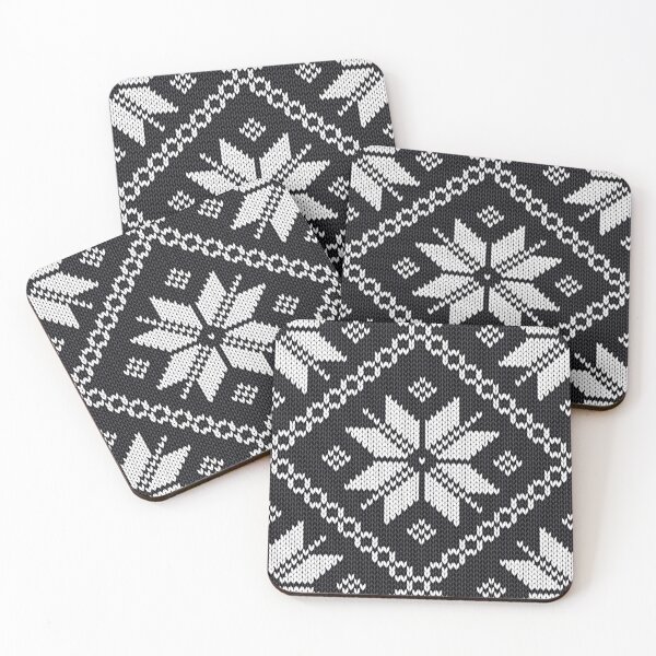 Item preview, Selbu Norwegian knitting pattern black designed and sold by mariatorg.