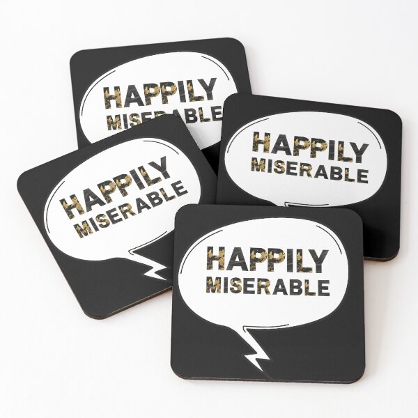 Item preview, Happily Miserable designed and sold by AutumnVibeShop.