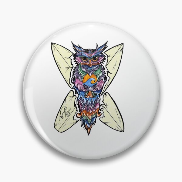 Item preview, Surfer Owl by NO23 Artworks designed and sold by NO23Artworks.