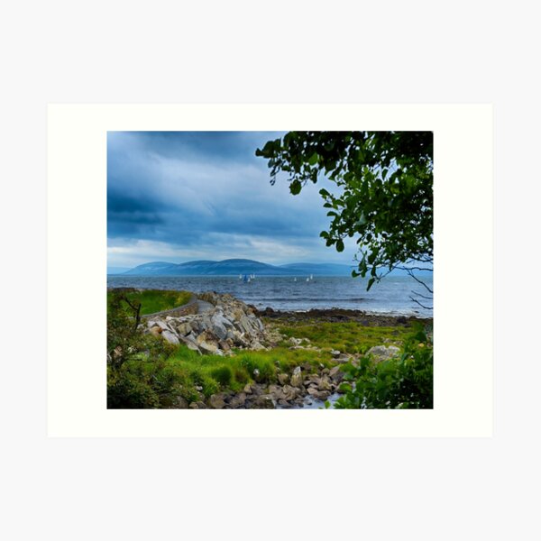 Sailing Boats on Galway Bay Art Print