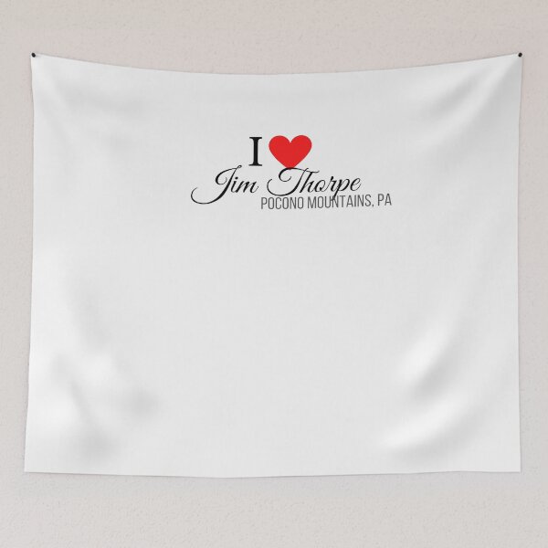 Item preview, I Heart Jim Thorpe, Pocono Mountains, PA, black text designed and sold by Rabbitti.
