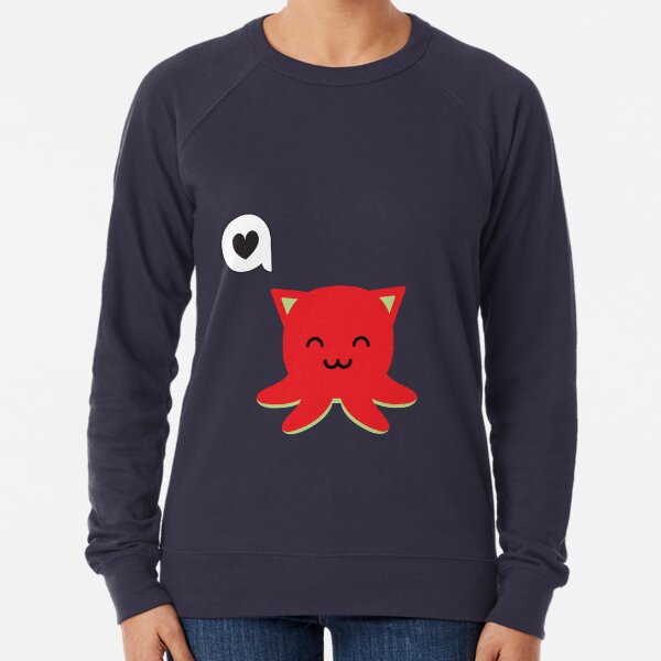 Taneko says hello Lightweight Sweatshirt