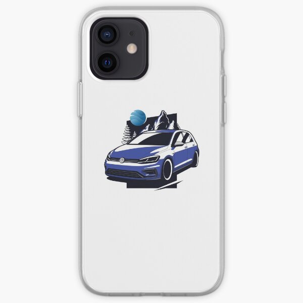 Golf azul R Funda blanda para iPhone