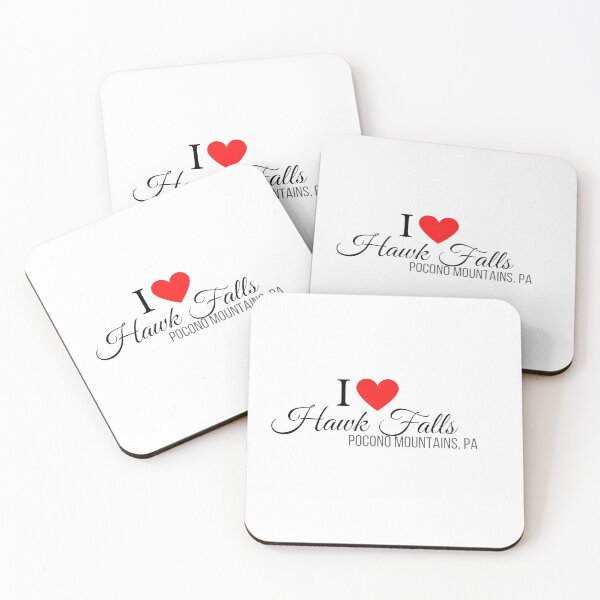 Item preview, I Heart Hawk Falls, Pocono Mountains, PA, black text designed and sold by Rabbitti.