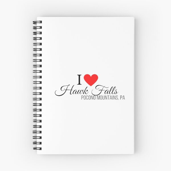 Item preview, I Heart Hawk Falls, Pocono Mountains, PA, black text designed and sold by Rabbitti.