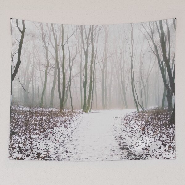 Item preview, Path through magic winter forest designed and sold by helenkaiy.