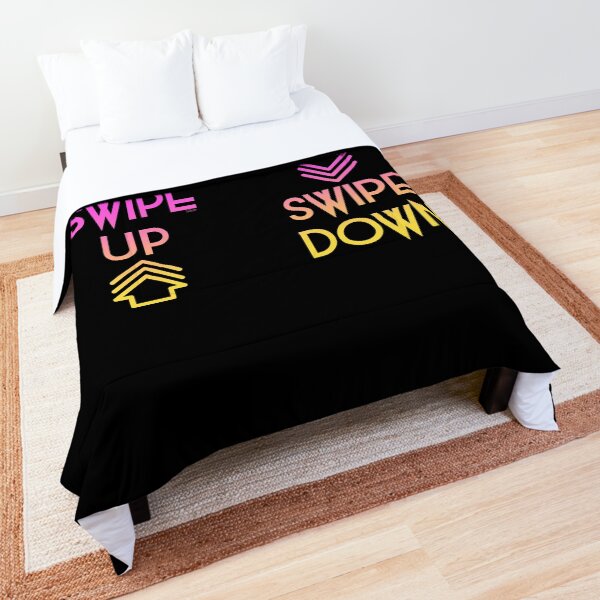Swipe! Doubtful instagrammer Comforter