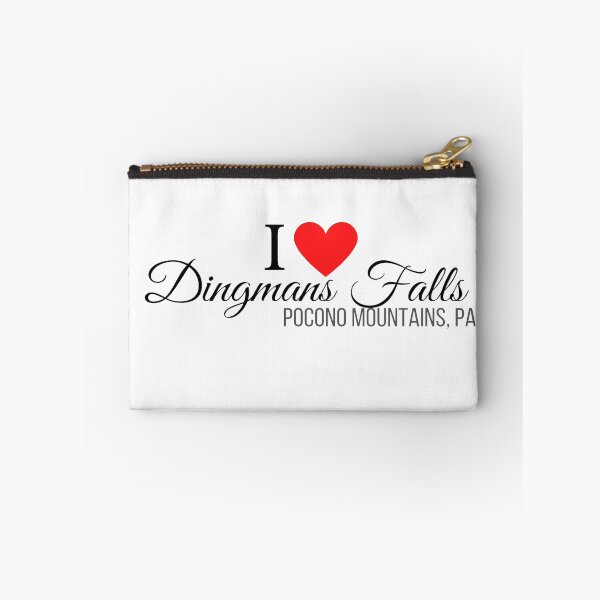 Item preview, I Heart Dingmans Falls, Pocono Mountains, PA, black text designed and sold by Rabbitti.