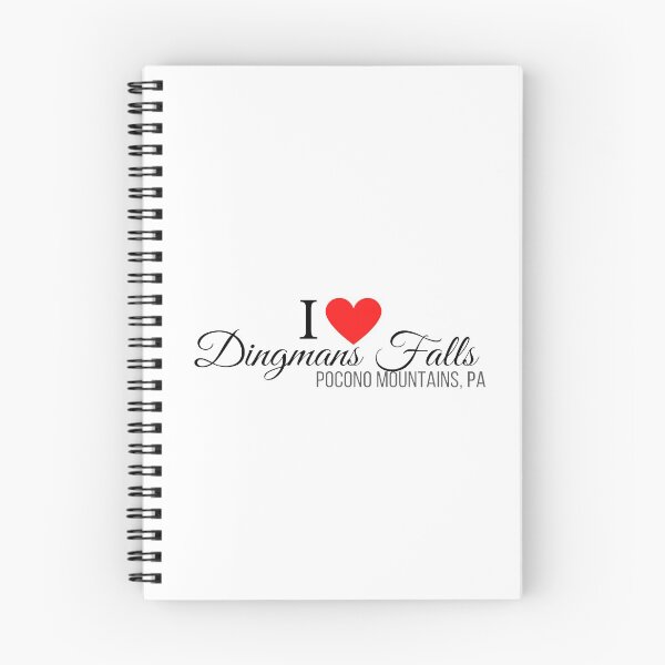 Item preview, I Heart Dingmans Falls, Pocono Mountains, PA, black text designed and sold by Rabbitti.