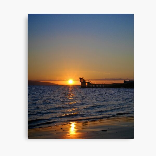 Sunset at Blackrock Diving Tower, Salthill, Galway Canvas Print