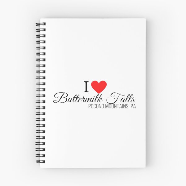 Item preview, I Heart Buttermilk Falls, Pocono Mountains, PA, black text designed and sold by Rabbitti.