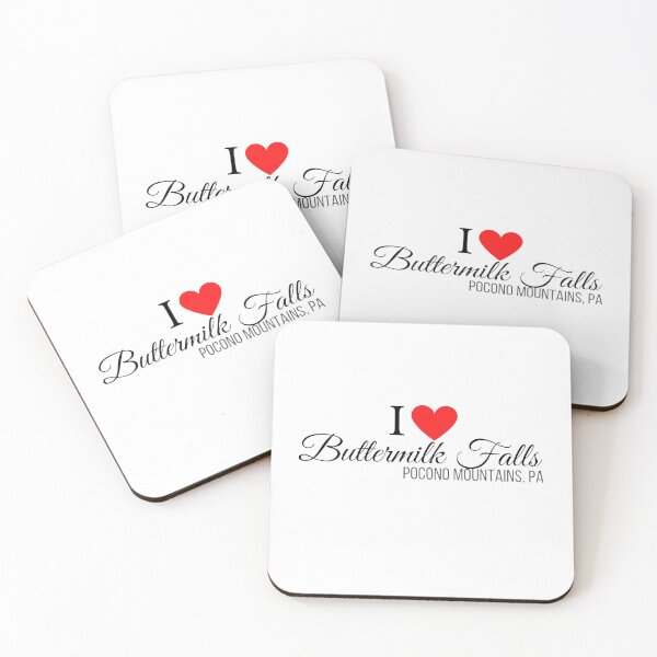 Item preview, I Heart Buttermilk Falls, Pocono Mountains, PA, black text designed and sold by Rabbitti.
