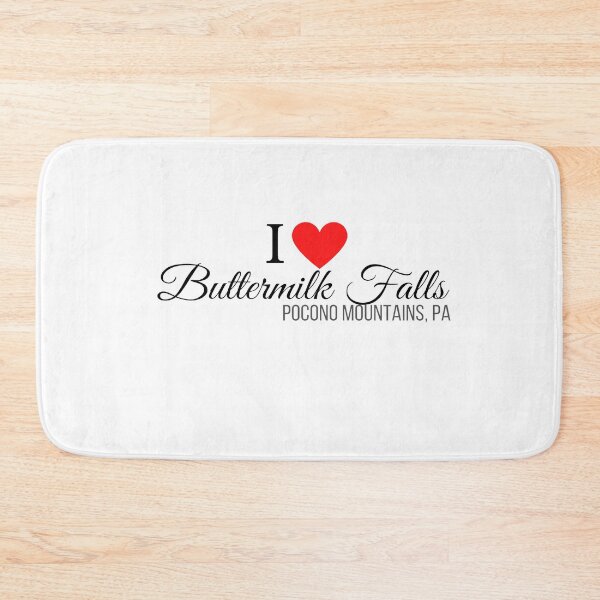 Item preview, I Heart Buttermilk Falls, Pocono Mountains, PA, black text designed and sold by Rabbitti.