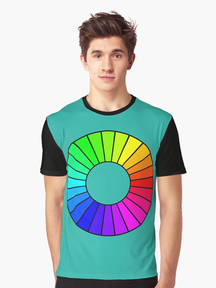 Graphic T-Shirt, The Hue Wheel designed and sold by Claudiocmb