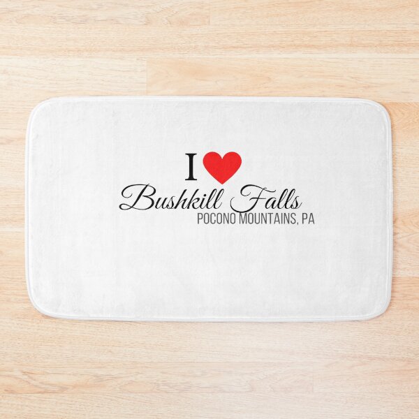Item preview, I Heart Bushkill Falls, Pocono Mountains, PA, black text designed and sold by Rabbitti.