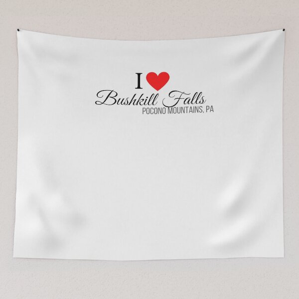 Item preview, I Heart Bushkill Falls, Pocono Mountains, PA, black text designed and sold by Rabbitti.