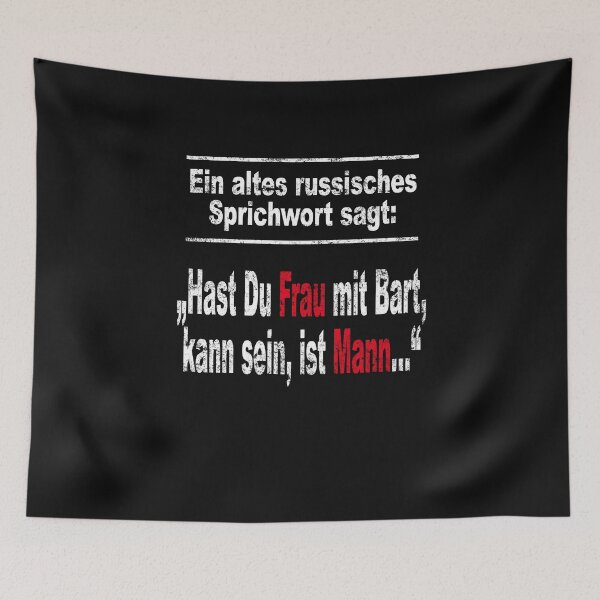 Item preview, old Russian proverb, Have you a woman with a beard designed and sold by xlshirt.
