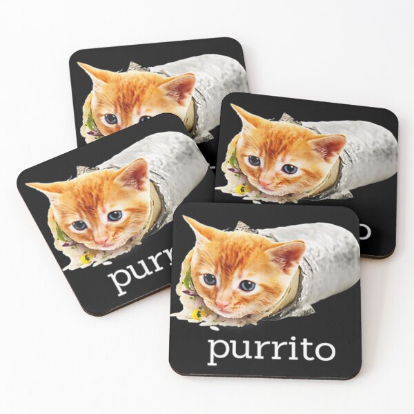 Item preview, Cute Funny Kitty Cat Purrito Burrito Pun designed and sold by lynneosborne.