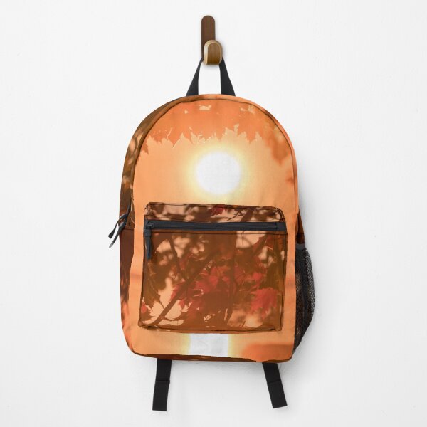Item preview, Dreamy Autumn - Lakeside Sunset in Bold Tangerine Cinnamon and Mahogany designed and sold by Georgia Mizuleva.