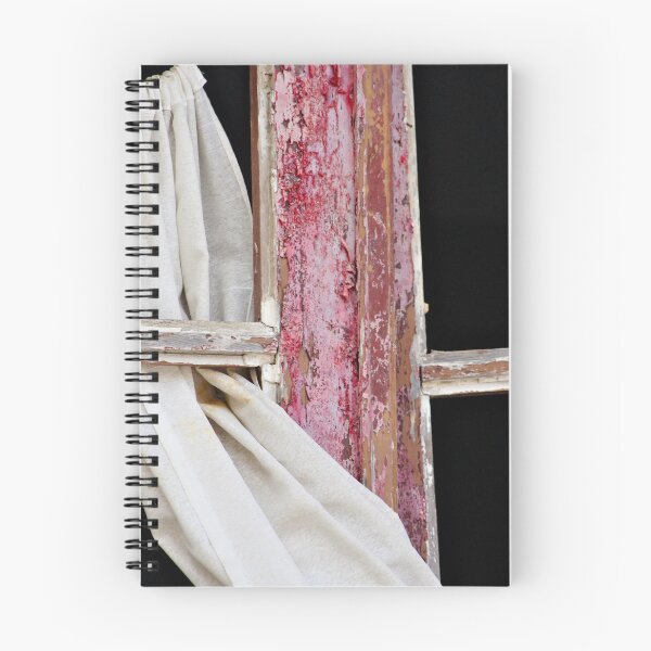 Item preview, Red Window Frame with White Curtain  Closeup designed and sold by worldways.