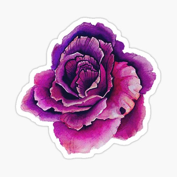 Pink Rose Stickers for Sale