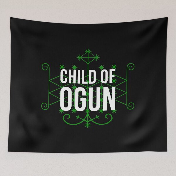 Item preview, Yoruba African God Hoodoo Veve Orisha Child Of Ogun design designed and sold by jakehughes2015.